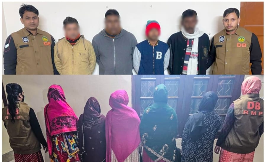 **9 Arrested in Rajshahi Hotel for Immoral Activities**