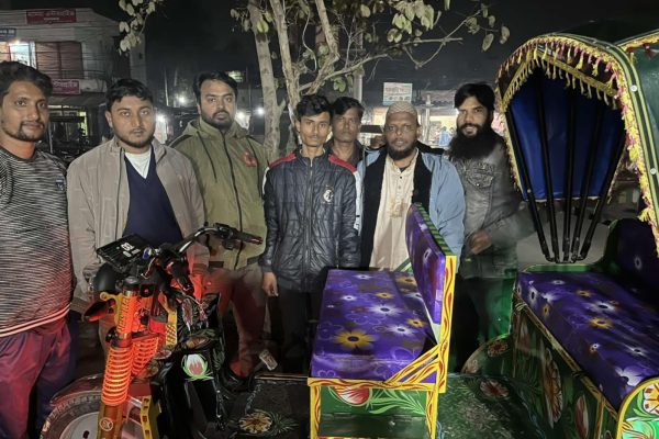 Auto Rickshaw Donated by Bangladesh Jamaat-e-Islami in Rajshahi