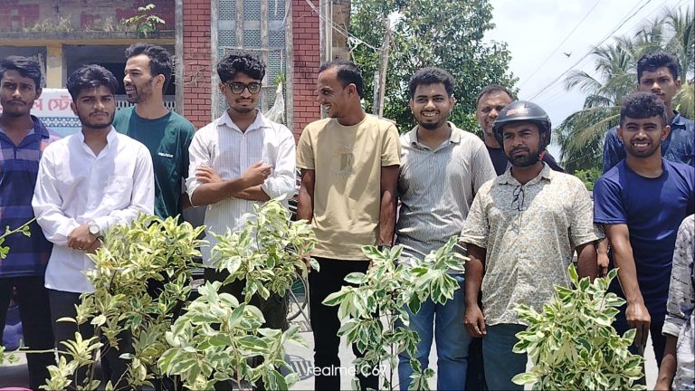 Tree Plantation Campaign Held in Rampal Led by Student Leader Sardar Nadim Mahmud Shuvo
